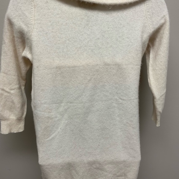Cynthia Rowley ivory Cashmere Tunic Sweater m - Picture 4 of 5